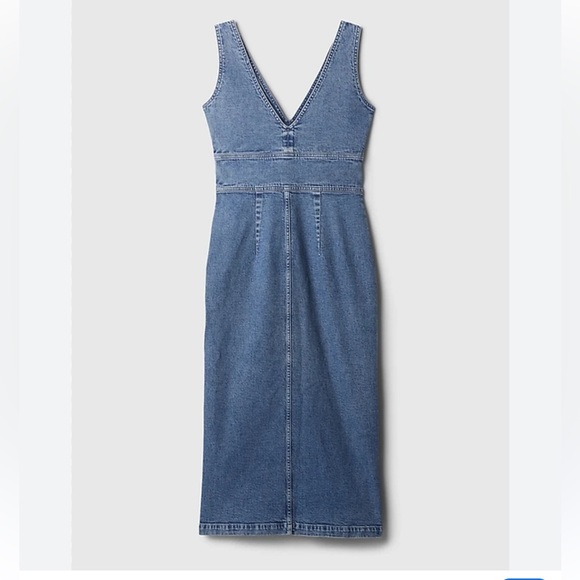 Denim Midi Dress - Picture 2 of 6